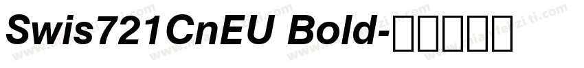 Swis721CnEU Bold字体转换